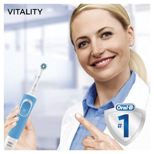 Oral-B Vitality 100 Blauw CrossAction Elektrische Tandenborstel Powered By Braun