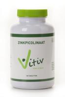 Vitiv Zink picolinaat 50mg 100 Tabletten
