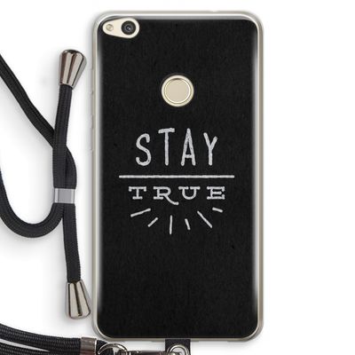 Stay true: Huawei Ascend P8 Lite (2017) Transparant Hoesje met koord