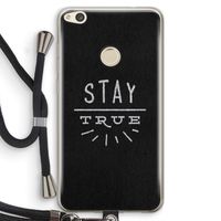Stay true: Huawei Ascend P8 Lite (2017) Transparant Hoesje met koord