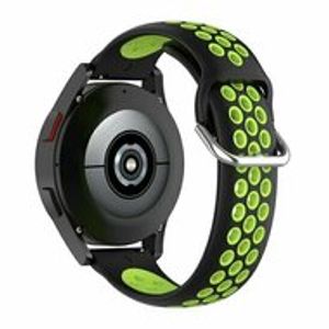 Siliconen sportbandje met gesp - Zwart + groen - Xiaomi Mi Watch / Xiaomi Watch S1 / S1 Pro / S1 Active / Watch S2