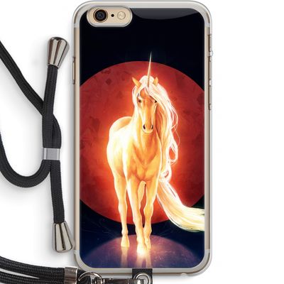 Last Unicorn: iPhone 6 PLUS / 6S PLUS Transparant Hoesje met koord