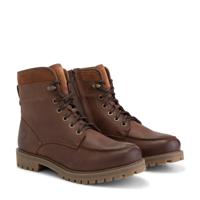 Travelin&apos; Men - lace-up boot casual - Donker cognac - Maat 41