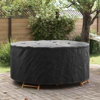 Hoes voor tuinmeubelen Zwart 200 x 200 x 105 cm 600D stof