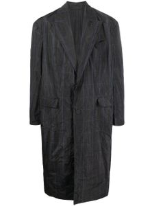 Balenciaga trench à imprimé Prince de Galles - Gris