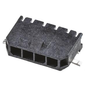 Molex 436500414 Male header, inbouw (standaard) Totaal aantal polen: 4 Rastermaat: 3.00 mm Inhoud: 1 stuk(s) Tape on Full reel
