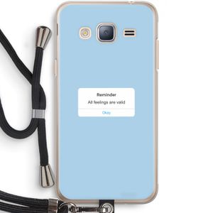 Reminder: Samsung Galaxy J3 (2016) Transparant Hoesje met koord