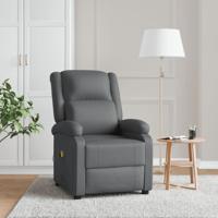 Massagestoel kunstleer grijs