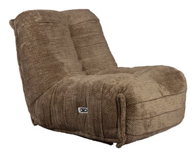 Dutchbone Verstelbare Fauteuil 'Hamilton' Chenille, kleur Bruin