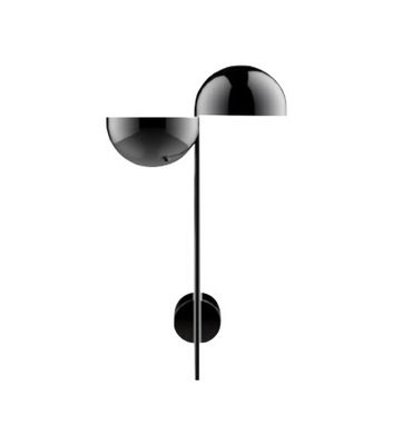 Penta - Elisabeth Wandlamp glanzend zwart chroom