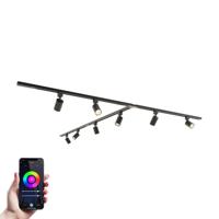 Taros Railverlichting Pakket - T-vorm - 4x 1m rail - 8 railspots - Incl. RGBWW GU10 - IP20 - Modulair - 230V