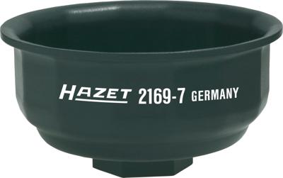 HAZET Oliefitersleutel 2169-7 · 1/2 inch (12,5 mm) vierkant hol · Buiten-14-kant-profiel · SW 64 mm