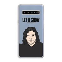 Let It Snow: Samsung Galaxy S10 5G Transparant Hoesje