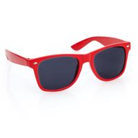 Hippe Party zonnebril - rood - plastic - UV400 - verkleedbril - carnaval/verkleed