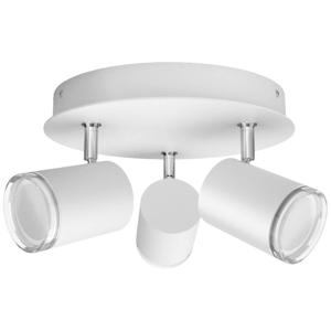 Philips Lighting Hue LED-plafondlamp voor badkamers 871951434091600 Hue White Amb. Adore Spot 3 flg. weiß 3x350lm inkl. Dimmschalter GU10 15 W