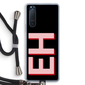 Monogram: Sony Xperia 5 II Transparant Hoesje met koord