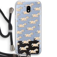 Ponys: Samsung Galaxy J3 (2017) Transparant Hoesje met koord