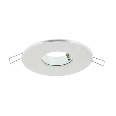LED inbouwspot armatuur 1 voudig aluminium warm wit 100mm