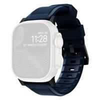 Nomad Rugged Strap Apple Watch (Ultra) 42mm / 44mm / 45mm / 49mm Atlantic Blue Connector Black