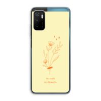 No rain no flowers: Xiaomi Poco M3 Pro 5G Transparant Hoesje