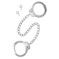 Hog Tie & Cuff Bondageset Fetish Tentation Zilverkleurig