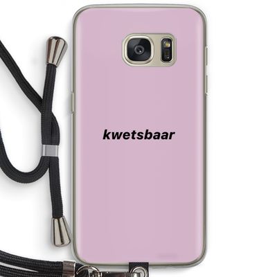 kwetsbaar: Samsung Galaxy S7 Transparant Hoesje met koord