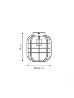 Besselink licht F536025-21 plafondverlichting Zwart E27 LED A - thumbnail