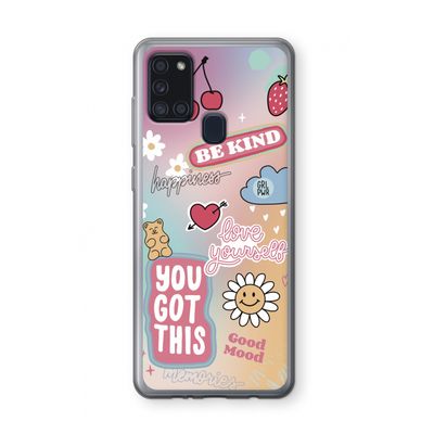 Positivity: Samsung Galaxy A21s Transparant Hoesje