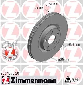 Remschijf COAT Z 250139820