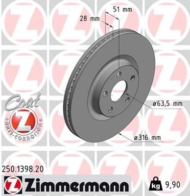 Remschijf COAT Z 250139820