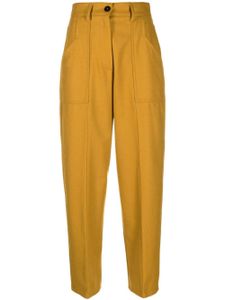 Forte Forte pantalon fuselé à taille haute - Jaune