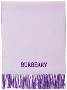 Burberry écharpe à motif Equestrian Knight - Violet