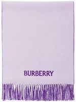 Burberry écharpe à motif Equestrian Knight - Violet - thumbnail