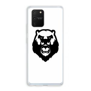 Angry Bear (white): Samsung Galaxy S10 Lite Transparant Hoesje