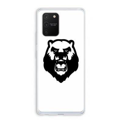 Angry Bear (white): Samsung Galaxy S10 Lite Transparant Hoesje
