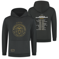 Kids - Wereldkampioen 2024 Hoodie - Charcoal - Max Verstappen - Grijs - 152-158