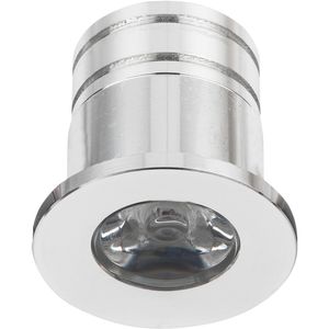 LED Veranda Spot Verlichting - Velvalux - 3W - Warm Wit 3000K - Inbouw - Dimbaar - Rond - Mat Zilver - Aluminium - Ø31mm