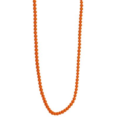 TI SENTO-Milano 3962CO Ketting Beads zilver-kleursteen cognac 3 mm 80 cm