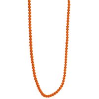 TI SENTO-Milano 3962CO Ketting Beads zilver-kleursteen cognac 3 mm 80 cm