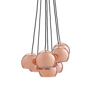 Frandsen Ball Multi 7 cluster hanglamp Ø18 koper