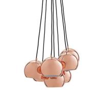 Frandsen Ball Multi 7 cluster hanglamp Ø18 koper - thumbnail