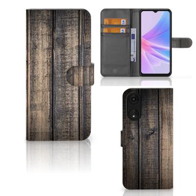 OPPO A78 5G | A58 5G | Book Style Case | Steigerhout OPPO A78 5G | A58 5G | Book Style Case | Steigerhout