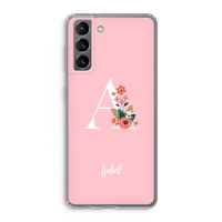 Pink Bouquet: Samsung Galaxy S21 Transparant Hoesje Pink Bouquet: Samsung Galaxy S21 Transparant Hoesje