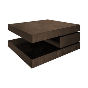 Richmond Vierkante Salontafel 'Oakura' 90cm, kleur Bruin