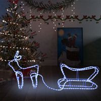 VidaXL Kerstdecoratie rendier en slee 252 led&apos;s
