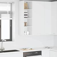 Hangkast met plank Riga Wit 30 x 29,5 x 100 cm Bewerkt hout