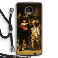 De Nachtwacht: Motorola Moto Z Force Transparant Hoesje met koord