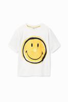 T-shirt met korte mouwen en Smiley® - WHITE - 7/8 - thumbnail