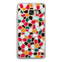 Colored Giraffe: Samsung A3 (2017) Transparant Hoesje