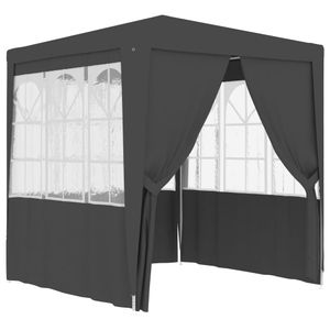 VidaXL Partytent met wanden professioneel 90 g/m² 2,5x2,5 m antraciet